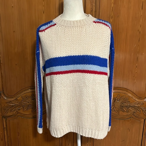 XiRENA Sweaters - XIRENA Alpaca Apres Ski Taos Stripe Crewneck Sweater